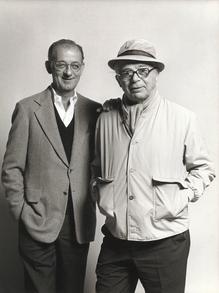 Left to right: Izzy Diamond and Billy Wilder. Right to left: Samuel Wilder and Izek Domnich