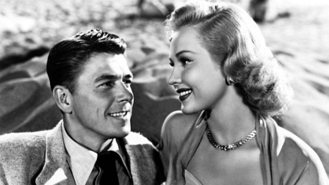 Ronald Reagan with his first wife, actress Jane Wyman
