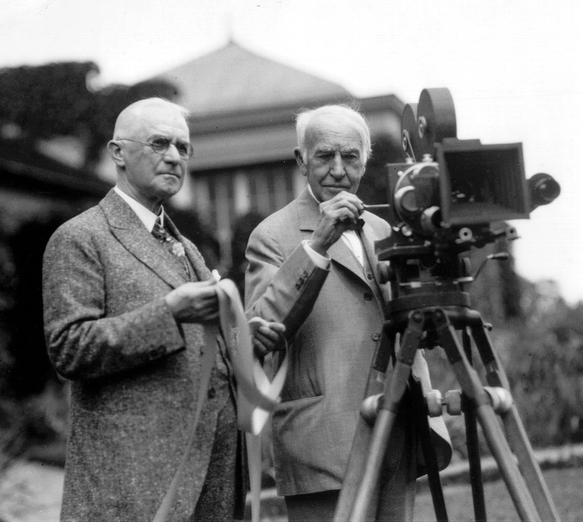 John Eastman (Eastman Kodak) and Thomas Edison (Motion Pictures)